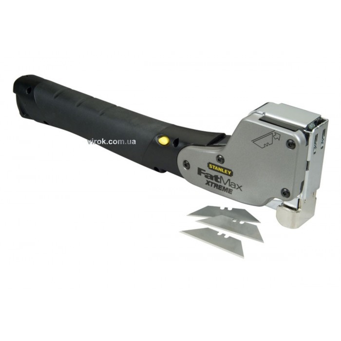 Степлер молотковий ударний STANLEY скоби тип (G) + ніж з висувними лезами "FatMax® Xtreme"
