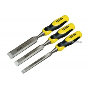 Набір стамесок STANLEY "Dynagrip" : w= 12, 18, 25 мм, 3 шт. в футлярі