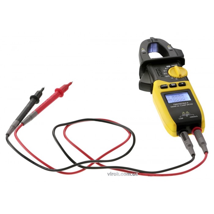 Мультиметр-кліщі STANLEY "FatMax" для вимірювання електричних параметрів: цифровий подвійний дисплей