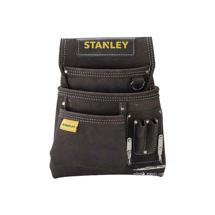 Кишені на пояс замшеві STANLEY для інструменту і цвяхів з тримачем для молотка
