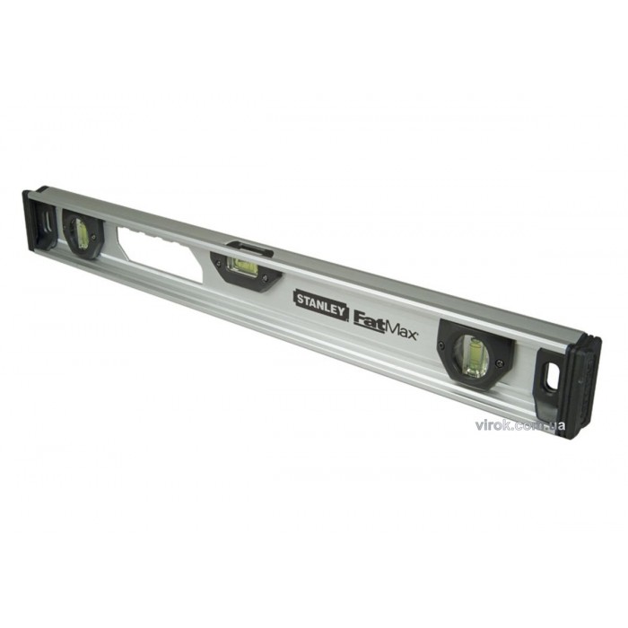 Рівень магнітний STANLEY "FatMax" : L= 120 см, 3 капсули, алюмінієвий корпус