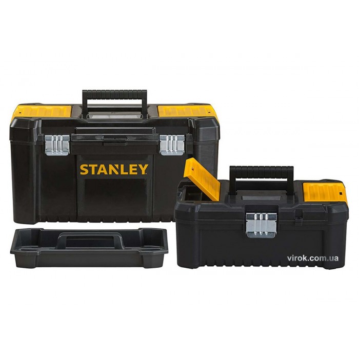 (DW) Ящик для інструменту STANLEY : з поліпропілену, 48х 26х 25 см + додатковий ящик всередині