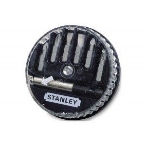 Набір насадок викруткових STANLEY : (SL5-6,5 PH0-1-2 PZ1-2), магнітний тримач 1/4". 7 Шт. DW