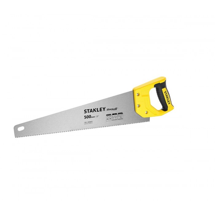 Ножівка по дереву STANLEY "SHARPCUT" : L= 500 мм, 7 зубів/1"