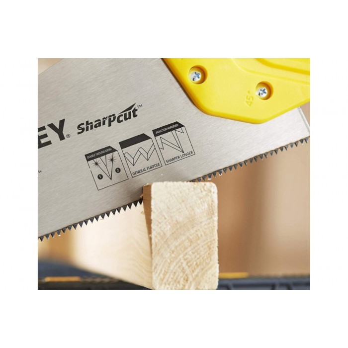 Ножівка по дереву STANLEY "SHARPCUT" : L= 380 мм, 7 зубів/1"