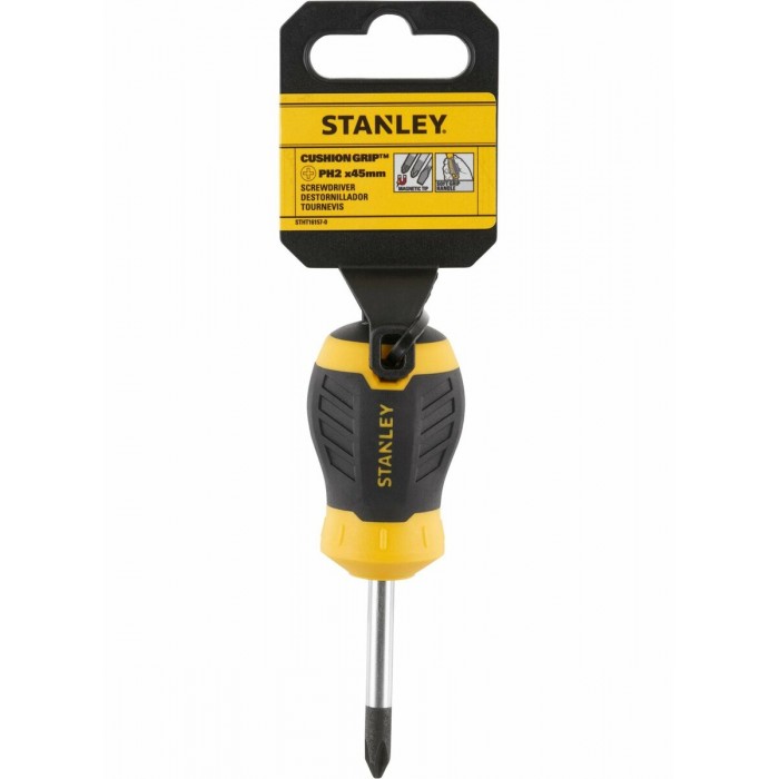 Викрутка хрестова STANLEY "Cushion Grip" S/D "Philips": PH2 X 45MM