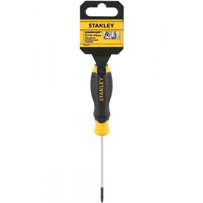 Викрутка зіркова STANLEY "CushionGrip" S/D "TORX" Т10 x 75 мм