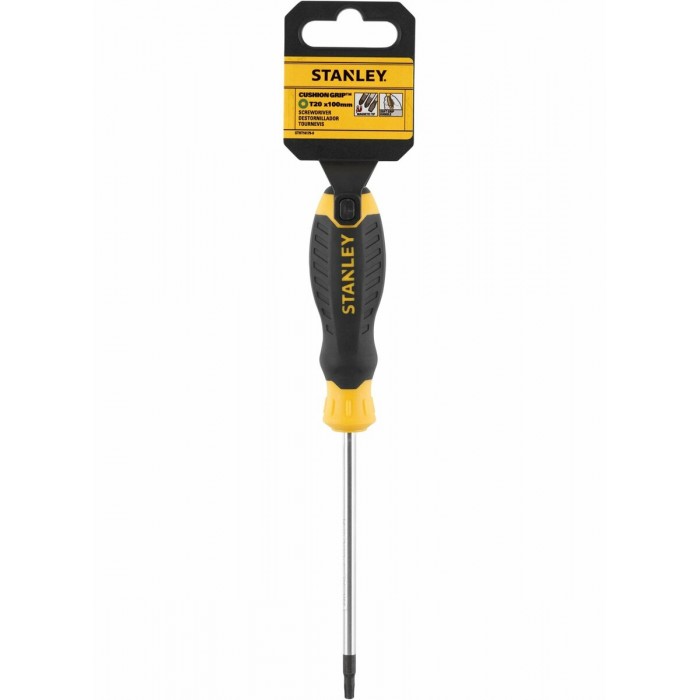 Викрутка зіркова STANLEY "CushionGrip" S/D "TORX" Т20 x 100 мм
