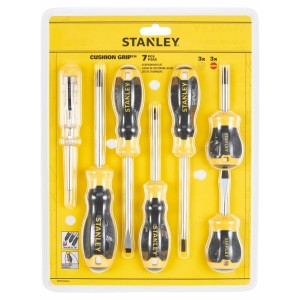 Набір викруток STANLEY "Cushion Grip S/DRIVER" : 7 шт