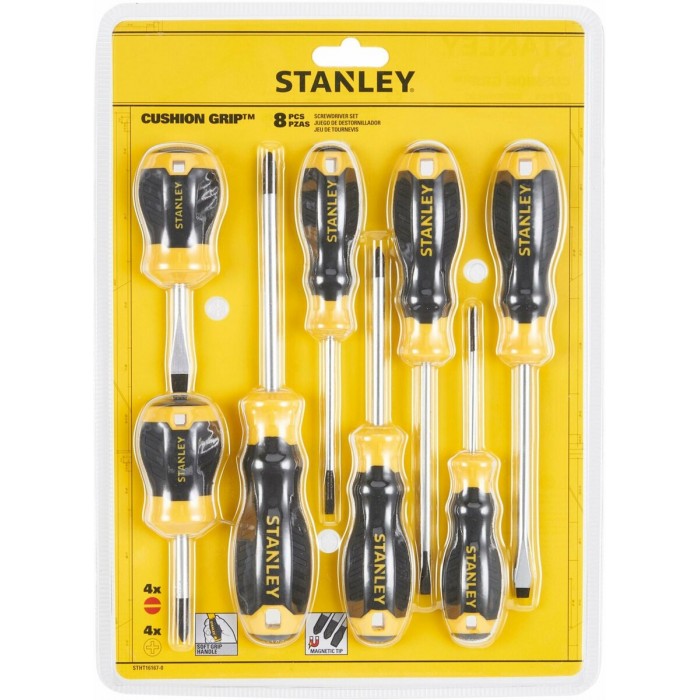 Набір викруток STANLEY "Cushion Grip S/DRIVER" : 8 шт