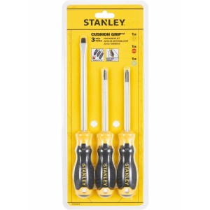 Набір викруток STANLEY "Cushion Grip S/DRIVER" : 3 шт