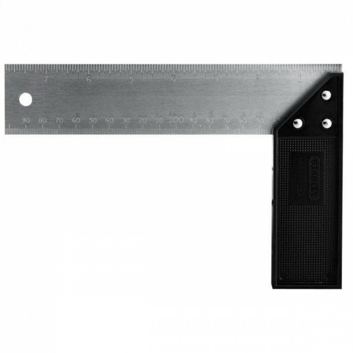 Кутник столярний STANLEY: l= 152 мм, з нержавючої сталі і пластмаси