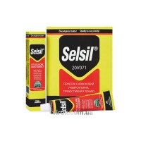 Герметик - прокладка силіконовий SELSIL (Червоний) термостійкий. тюбик V50 мл.  [48]