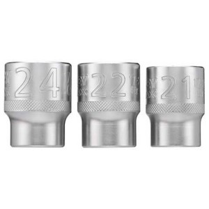 Набір торцевих головок Stanley 1/2" (розмір 21, 22, 24) 3 од