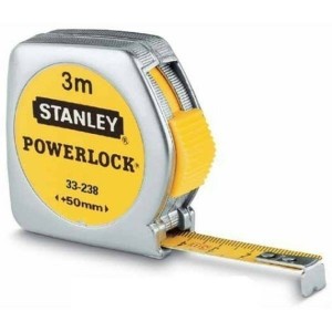 Рулетка STANLEY POWERLOCK 3 м х12.7 мм мм армована стрічка. пластикова (0-33-238)
