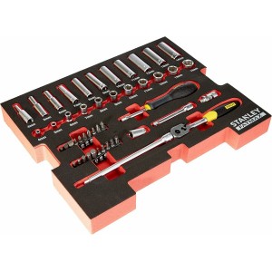 Вклад до ящика TSAK , набір інструментів STANLEY 1/4" 48 предметів