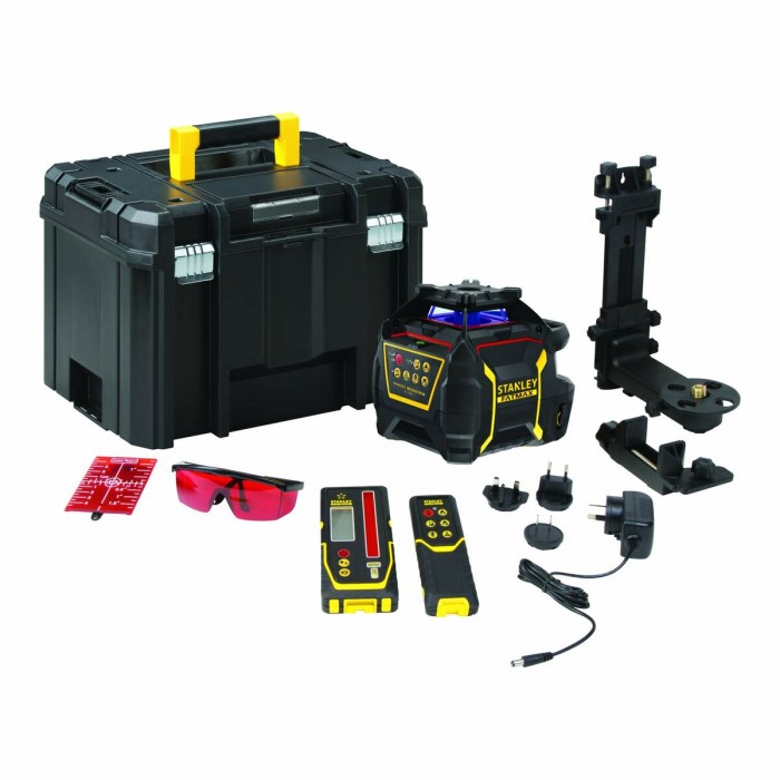 Нівелір лазерний обертовий червоний STANLEY "FatMax" 360°, діапазон- 60 м,точн. +/- 0,5 мм на 10 м