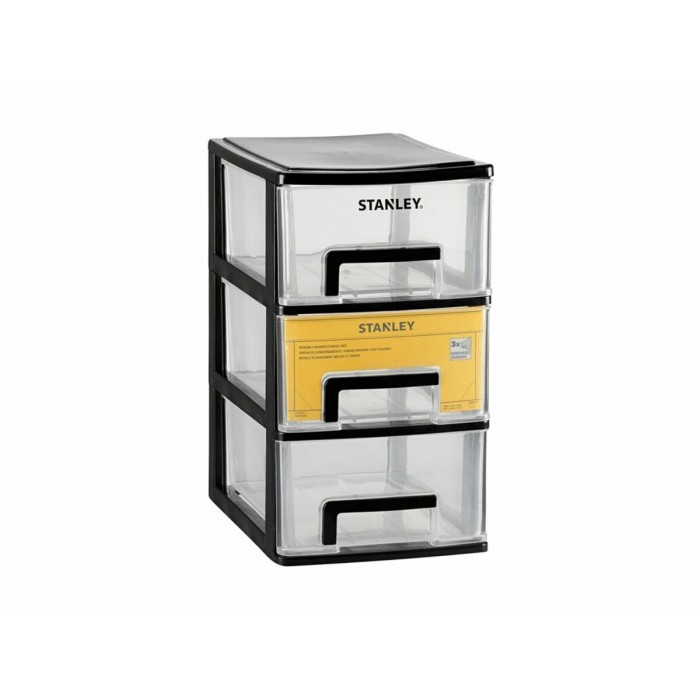 Ящик STANLEY ESSENTIAL M вертикальний з 3 висувними секціями, пластмасовий, 24 x 17 x 30 см