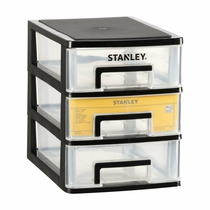 Ящик STANLEY ESSENTIAL L вертикальний з 3 висувними секціями, пластмасовий, 34 x 25 x 32 см