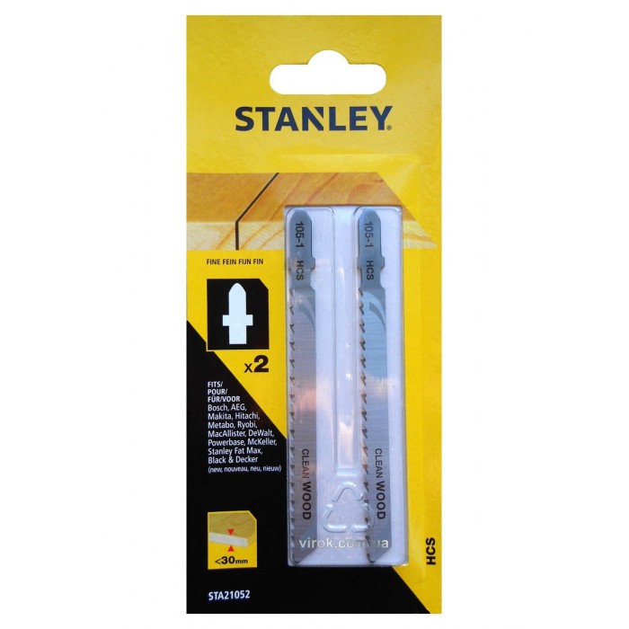 Набір полотен для електролобзика STANLEY , 2шт, хвост Т