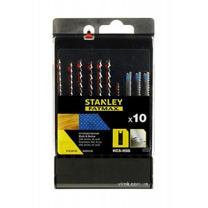 Набір полотен для електролобзика STANLEY , 10шт, хвост U