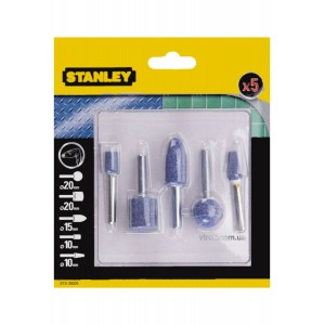 Набір насадок абразивних шіфувальних STANLEY для дриля. 5 Од.
