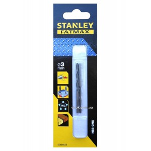 Свердло універсальне швидкісне STANLEY : Ø= 3 мм. HSS-CNC. l= 61/33 мм (метал/дерево/пластик)