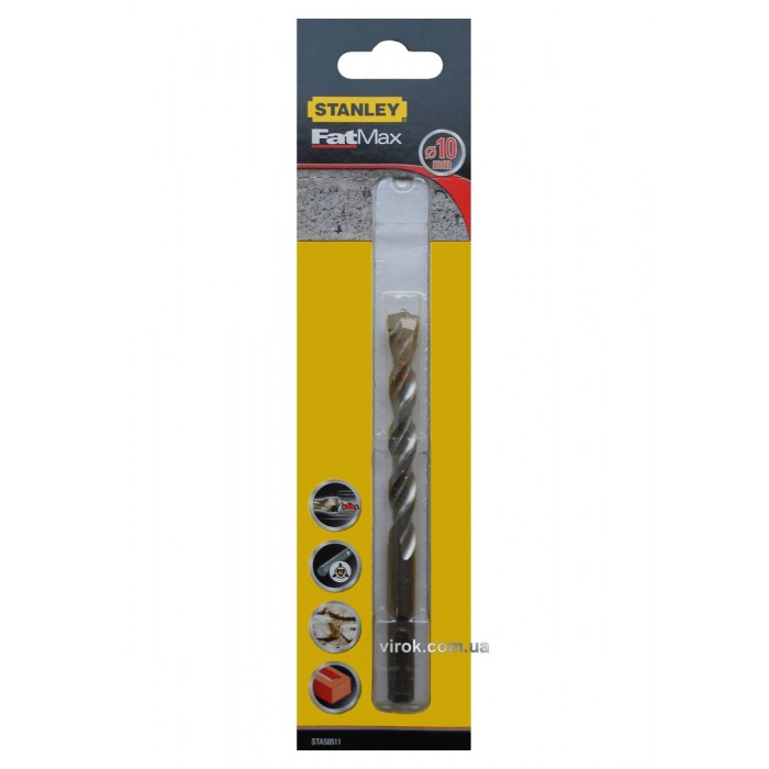 Свердло по цеглі STANLEY FATMAX : Ø= 10 x 120 /75 мм