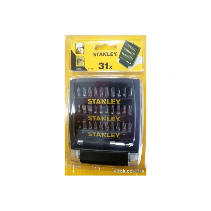 Набір насадок викруткових (біта) STANLEY з магнітним тримачем. 29шт(DW)