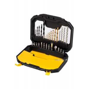 Набір насадок викруткових та свердл STANLEY. 30шт.