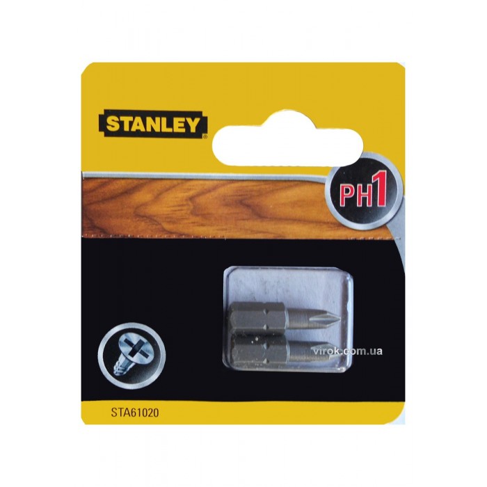 Насадка викруткова STANLEY : PH1 x 25 мм. Уп. 2 шт.
