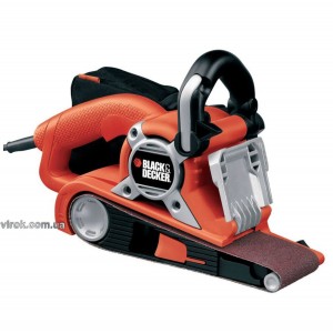 Шліфмашина стрічкова мережева B+D : P= 720 Вт, 250 м/хв, стрічка 75х533 мм [Пилозбірник]