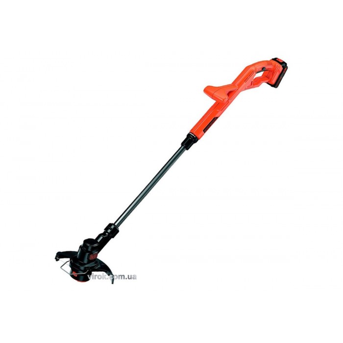 Тример акумуляторний B+D : Li-Ion 18 В, 1.5 Агод, ширина покосу- 25 см, 9000 об/хв, жилка Ø=1.6 мм