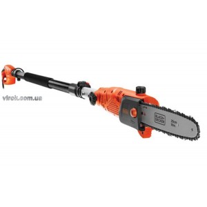 Пила ланцюгова на штанзі мережева B+D  : P= 800 Вт, шина L= 25 см, макс. робоча висота- 2.44 м