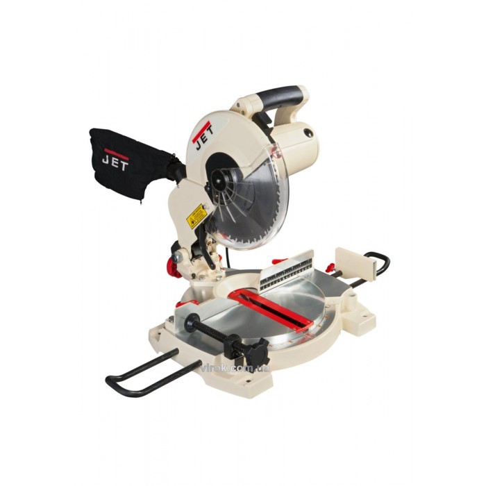(DW) Пила торцьовальна JET JMS-10 : 230 В, 1,4кВт. диск Ø=254/30 мм, кут нах. і оберт.-0-45°,глиб-75