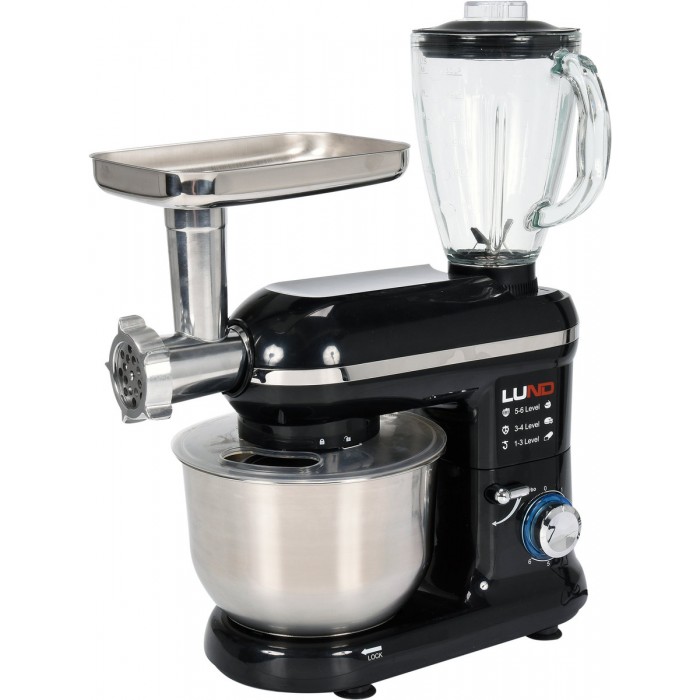 Кухонний комбайн 3 в1 LUND, макс. 1.5 кВт, миска- 4.5 л, блендер- 1.5 л, 6 швидкостей(DW)