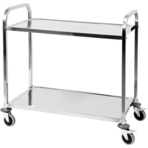 Візок обслуговувальний, 2 полиці, на 4-х колесах, 95х 50х 95 см