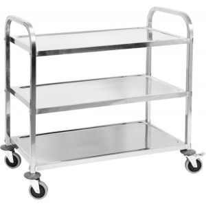 Візок обслуговувальний, 3 полиці, на 4-х колесах, 95х 50х 95 см