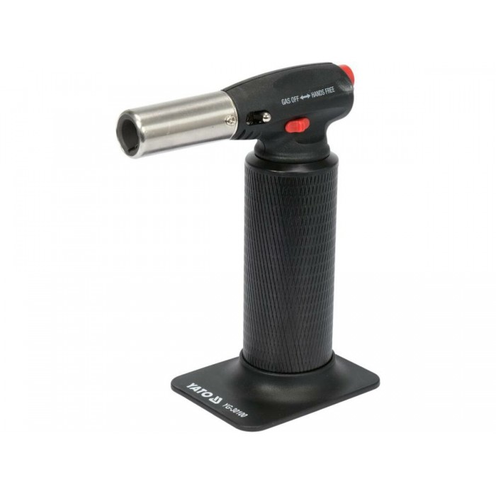 Пальник кухонний YATO, газ (бутан) п'єзозап, 375 Вт, t= 1350 °С, 45мл [6]