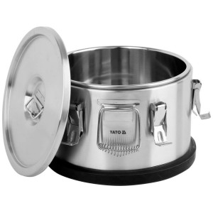 Термос транспортувальний, 10 л з нержавіючої сталі, Ø= 355/300 мм (зовн/внутр), H= 240/165 мм (зовн/