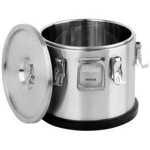 Термос транспортувальний, 15 л з нержавіючої сталі, Ø= 355/300 мм (зовн/внутр), H= 300/210 мм (зовн/