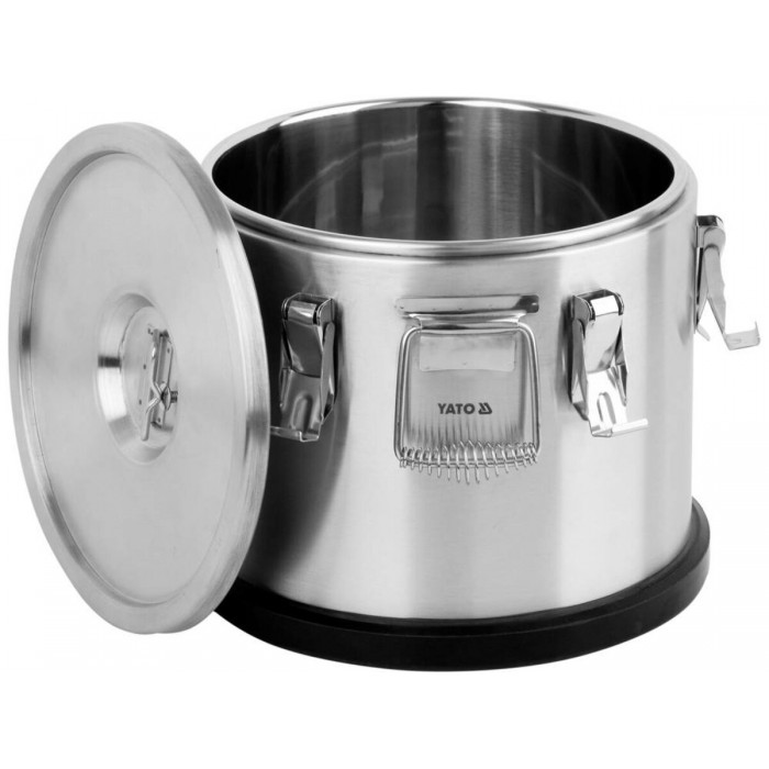 Термос транспортувальний, 15 л з нержавіючої сталі, Ø= 355/300 мм (зовн/внутр), H= 300/210 мм (зовн/