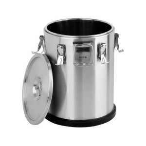 Термос транспортувальний, 25 л з нержавіючої сталі, Ø= 355/300 мм (зовн/внутр), H= 450/375 мм (зовн/