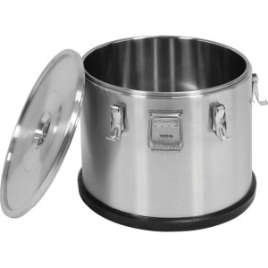 Термос транспортувальний, 50 л з нержавіючої сталі, Ø= 505/450 мм (зовн/внутр), H= 390/320 мм (зовн/