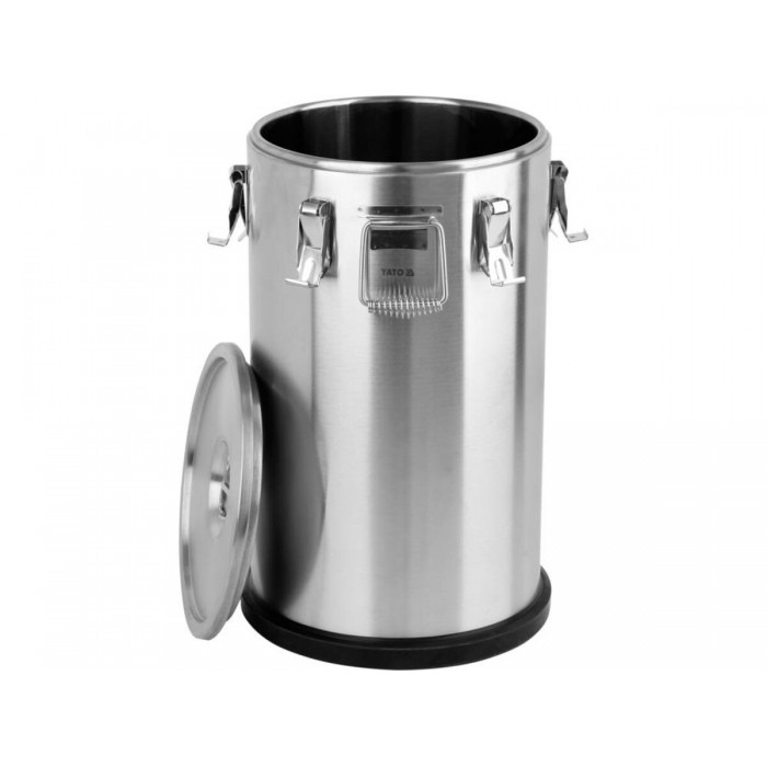 Термос транспортувальний, 35 л з нержавіючої сталі, Ø= 355/300 мм (зовн/внутр), H= 590/510 мм (зовн/