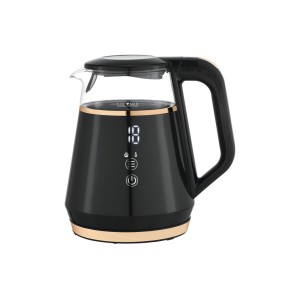 Електрочайник з термостатом з боросилікатного скла і ПП LUND 1 л, 2100 Вт, живл від мережі 230 В [8]