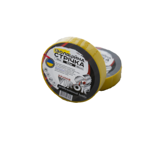 Стрічка ізоляційна VIROK : 15 мм х 10 м x 0,18 мм  ЖОВТА [15/240]