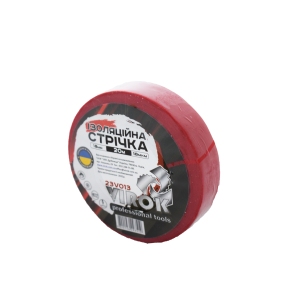 Стрічка ізоляційна VIROK : 18 мм 20 м x 0,18 мм ЧЕРВОНА [156]