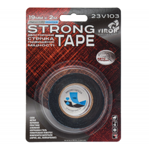 Стрічка автомобільна 2-стороння VIROK Strong Tape; 19 мм х 2 м [30]