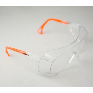 Окуляри захисні VIROK пол.+регул.дуж.плас,прозорі,покрит.від запотівання та подряпин,відкриті (72)